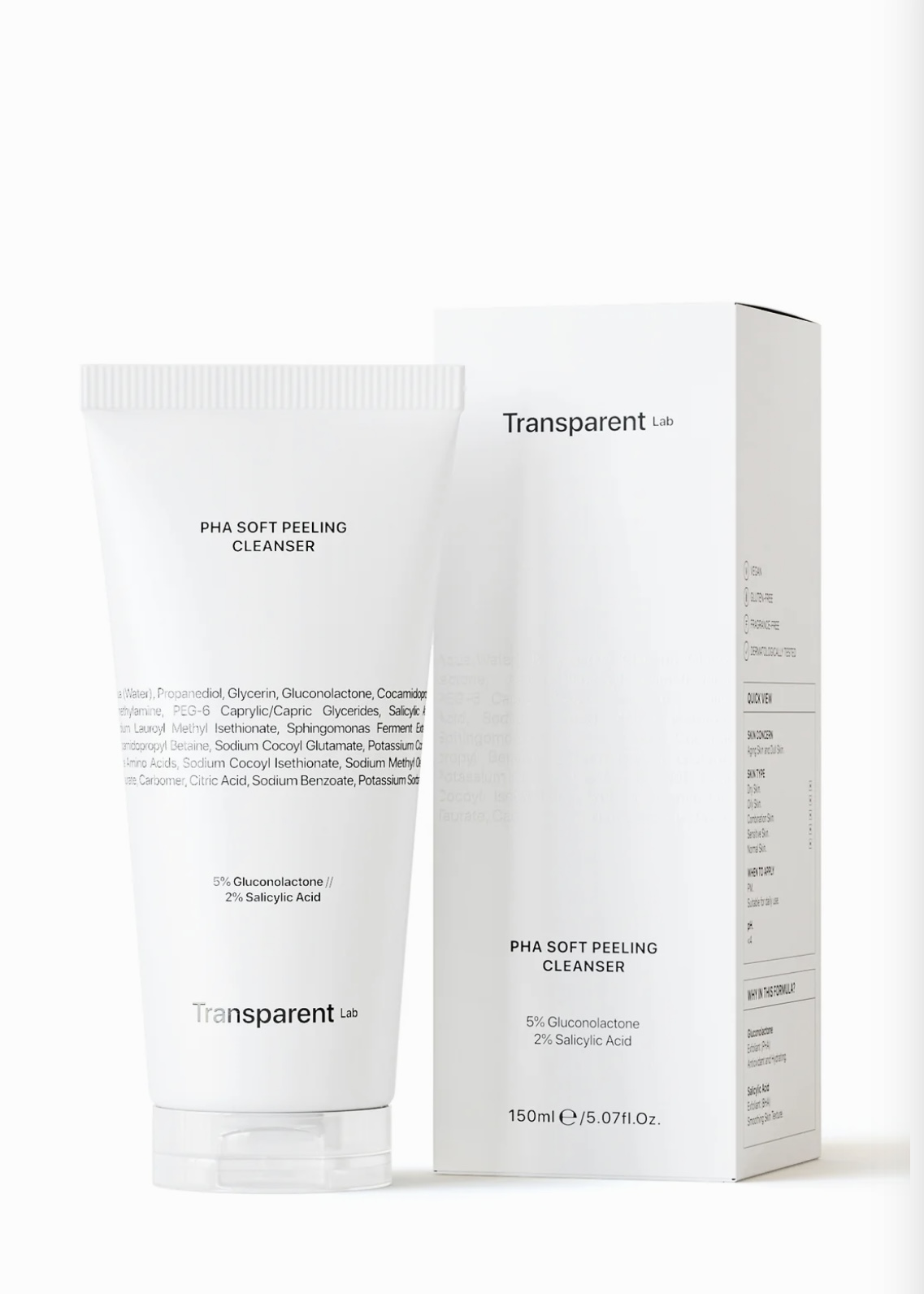 TRANSPARENT-LAB PHA Soft Peeling Cleanser 150 ml - Зображення 2