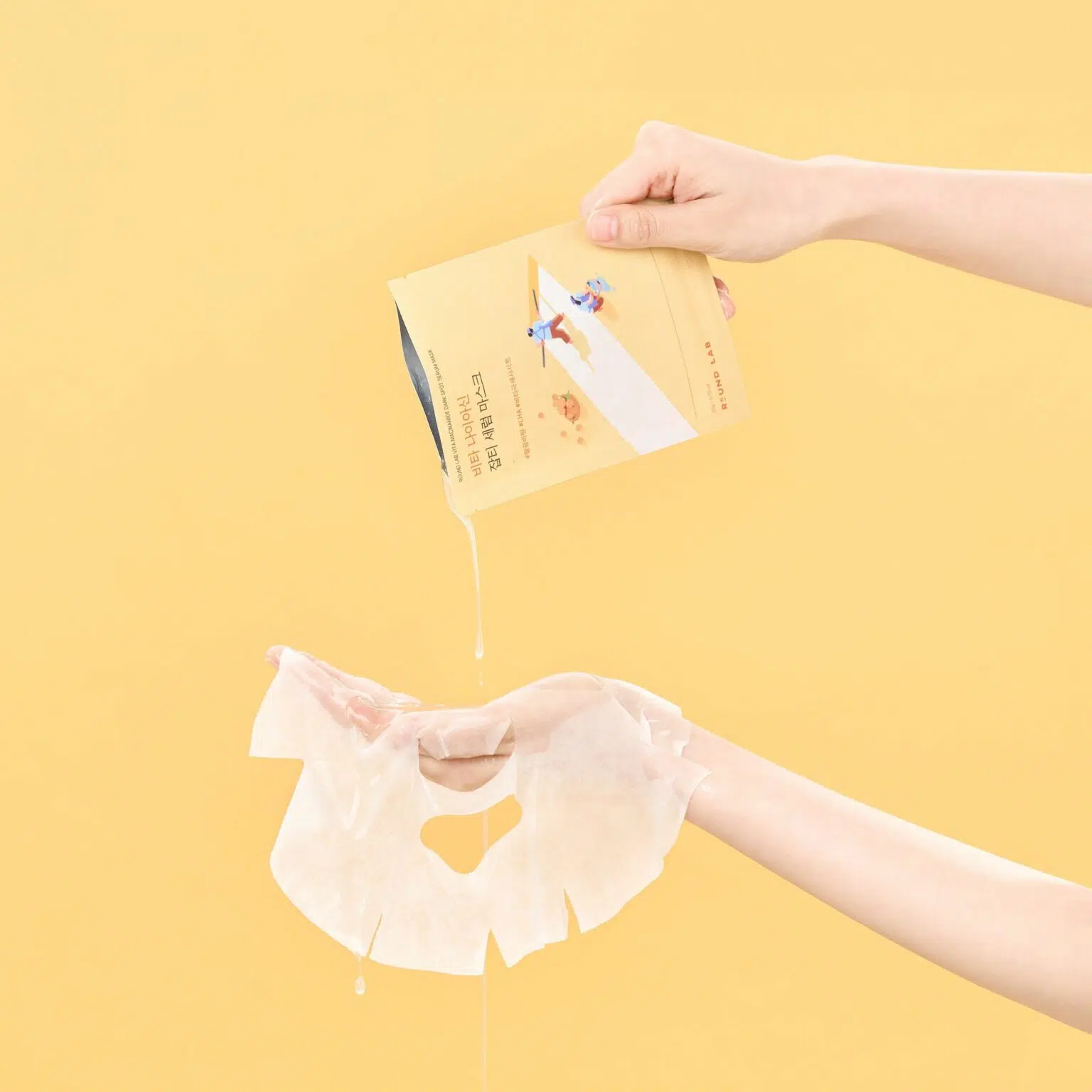 ROUND LAB Vita Niacinamide Dark Spot Serum Mask 20 ml - Зображення 3