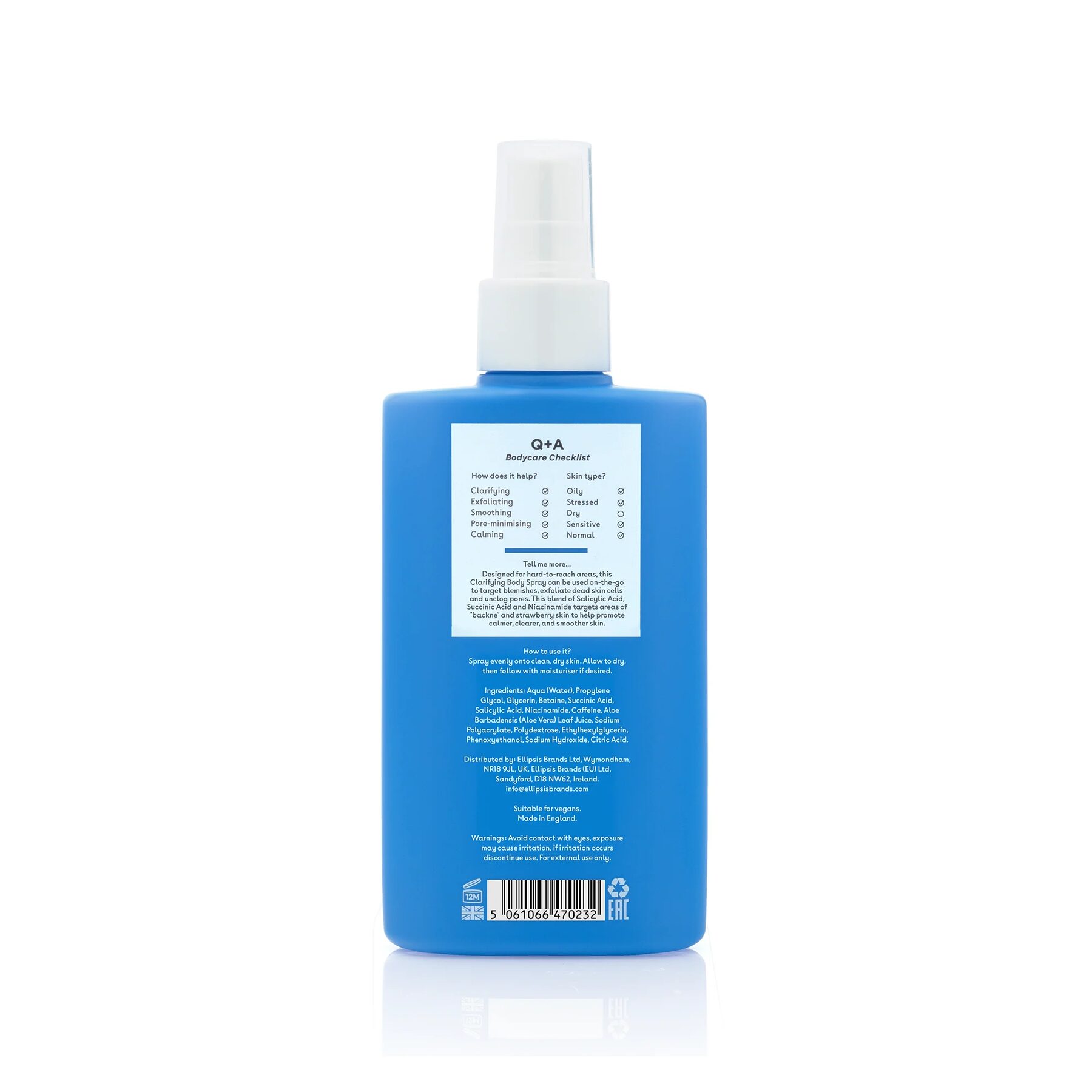 Q+A Salicylic Acid Body Mist 150ml - Зображення 3