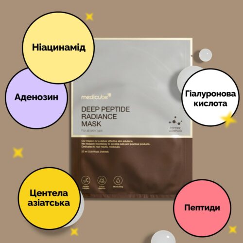 Alternative view of MEDICUBE Deep Peptide Radiance Mask 27 ml