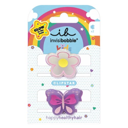 Alternative view of invisibobble CLIPSTAR GLOW KIDS Happy Flower