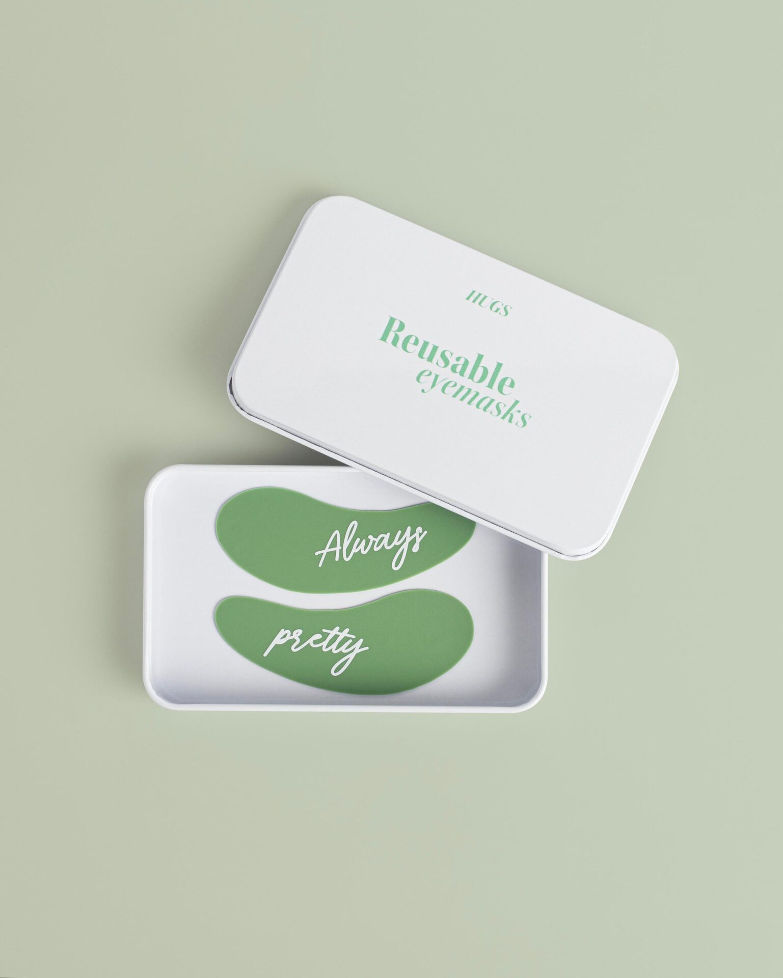 Hugs Reusable Eyemasks Green