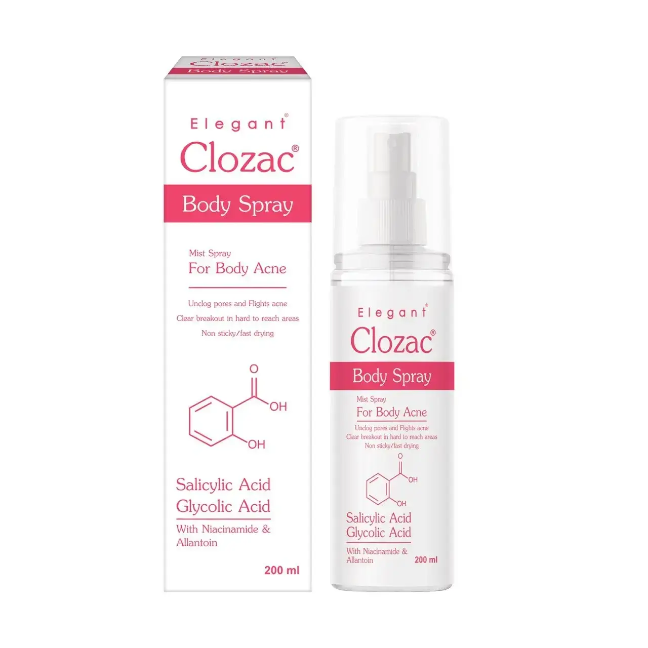 PEROLITE Clozac Body Acne Spray 200 ml
