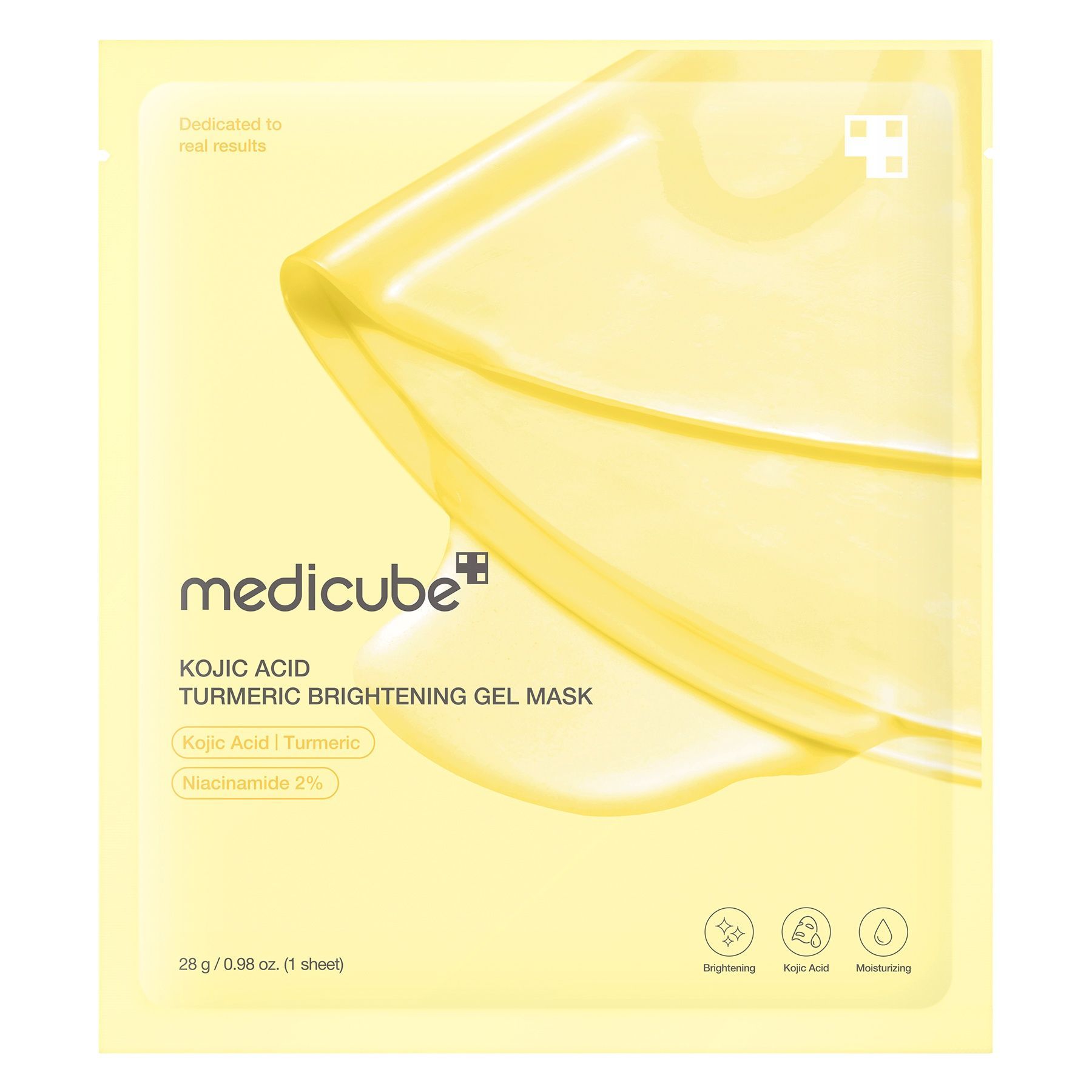 MEDICUBE Kojic Acid Turmeric Brightening Gel Mask 28 ml