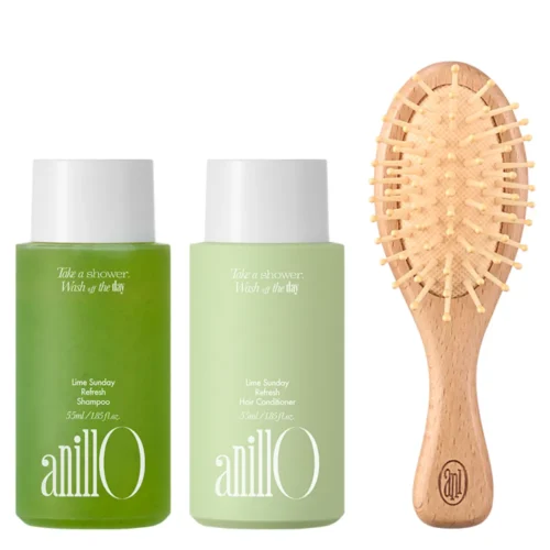 ANILLO Lime Sunday Hair and Brush Set