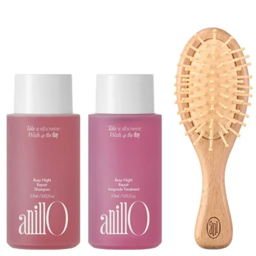 ANILLO Rosy Night Hair and Brush Set
